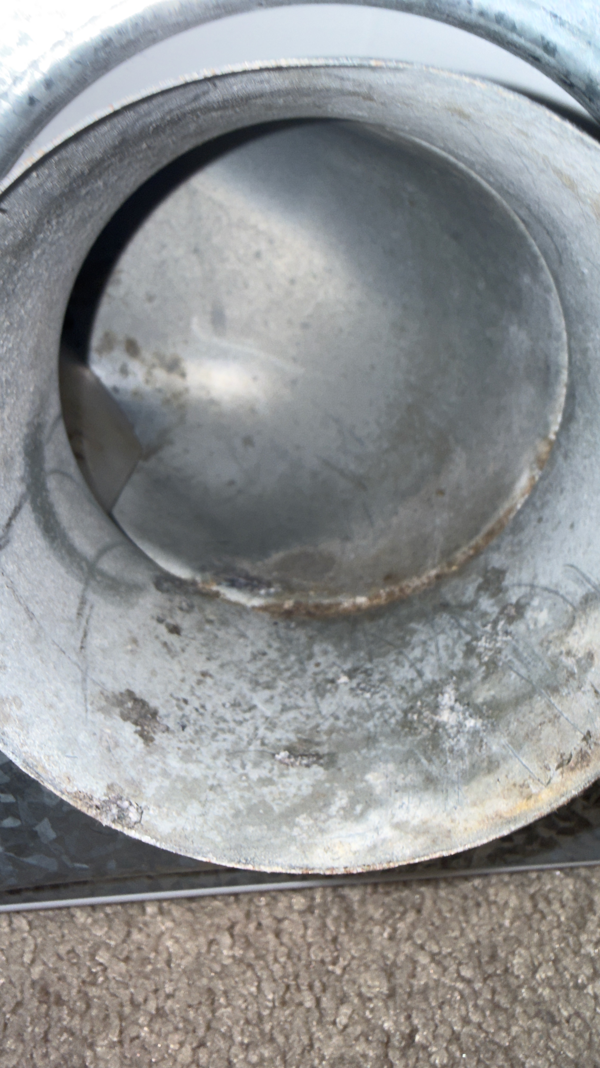 Dryer exhaust port cleaned after service in Woodbridge VA