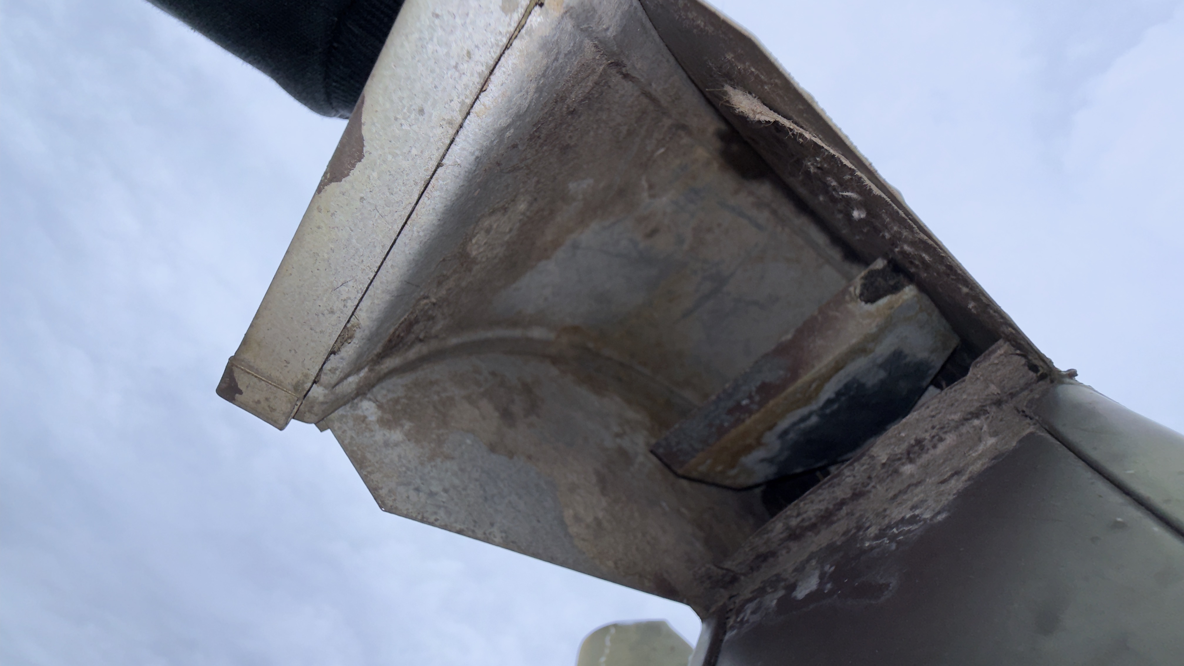 Roof dryer vent cap cleaned after service in Woodbridge VA